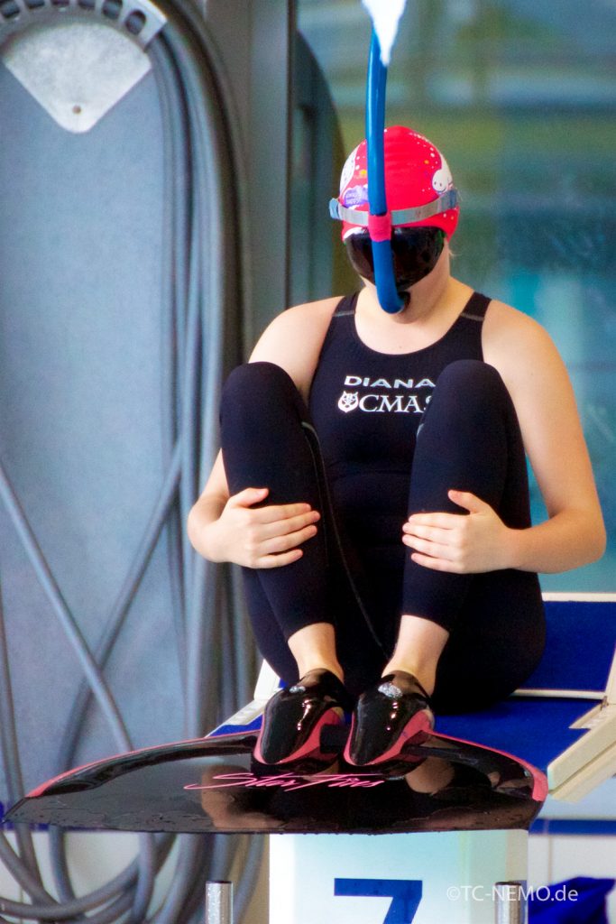 Finswimming am Start